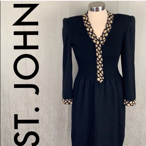 St. John Dresses & Skirts - 👑 ST. JOHN KNIT DRESS 💯AUTHENTIC